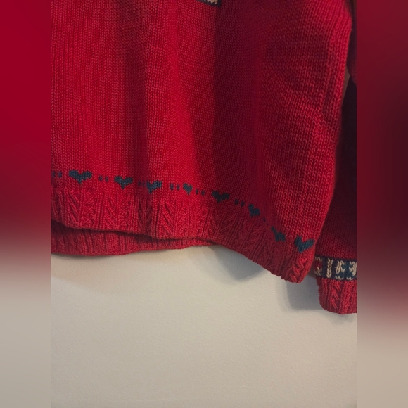 Vintage WOOLRICH Teddy BEAR Christmas  Holiday Sweater Womens Sz L - Picture 2 of 5